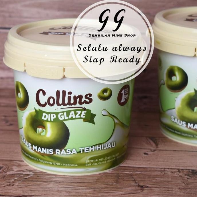 

Collins Dip Glaze Teh Hijau 1 Kg Green Tea Glazing Matcha Saus Manis (Mine)