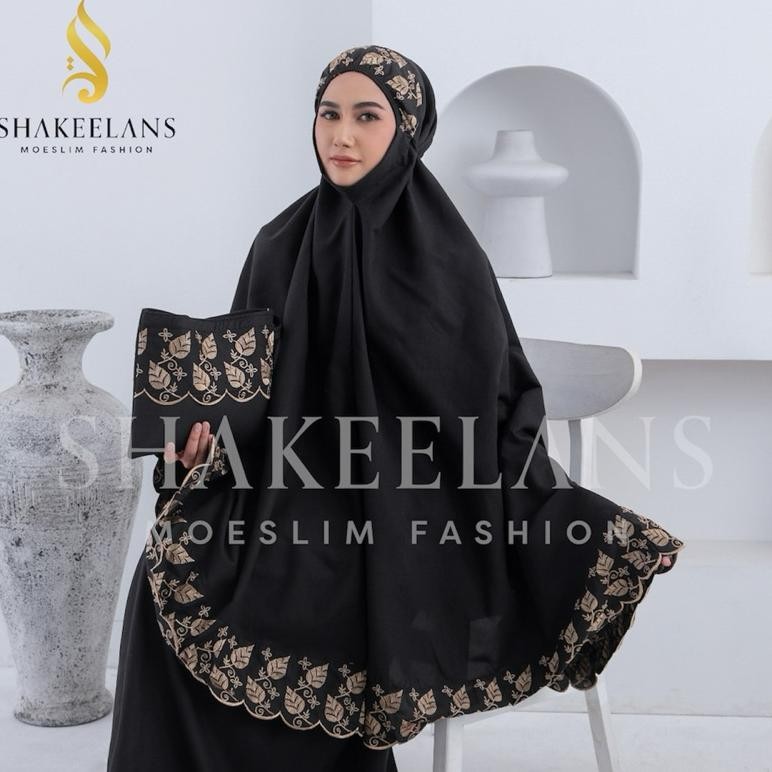 Original Shakeelans Mukena Dewasa Khadijah Mukena Khadijah Daun Jumbo Katun Micro Premium Jg-8