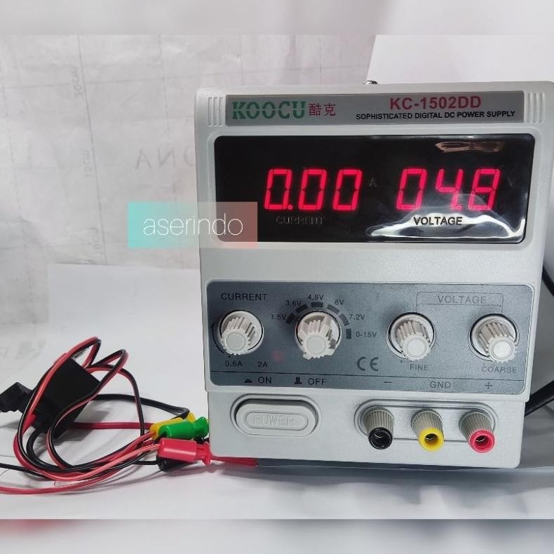 DE175 >> DC POWER SUPPLY DIGITAL KOOCU KC-1502DD 2A 15V