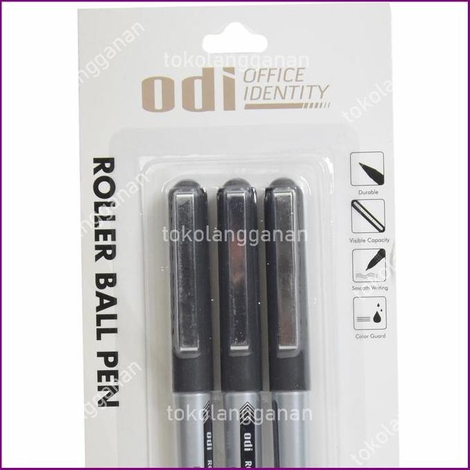 

Odi Set 3 Pcs Roller Ball Pen 0.5Mm - Hitam
