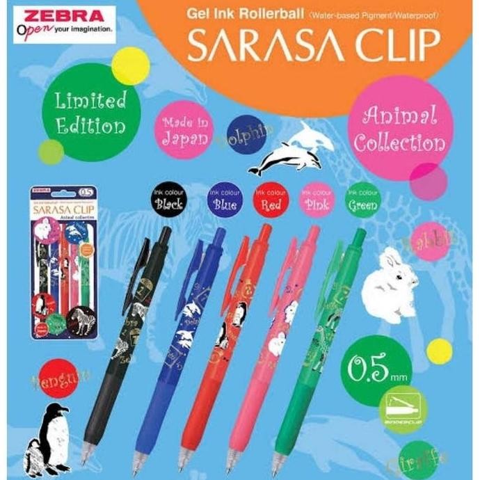 

Gel Pen Sarasa Animal Collection Series 0.5Mm