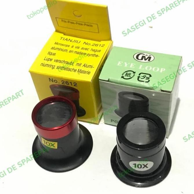 

Kaca Pembesar / Eye Loop 10X /Watch And Jewelry Magnifying Eyepiece -