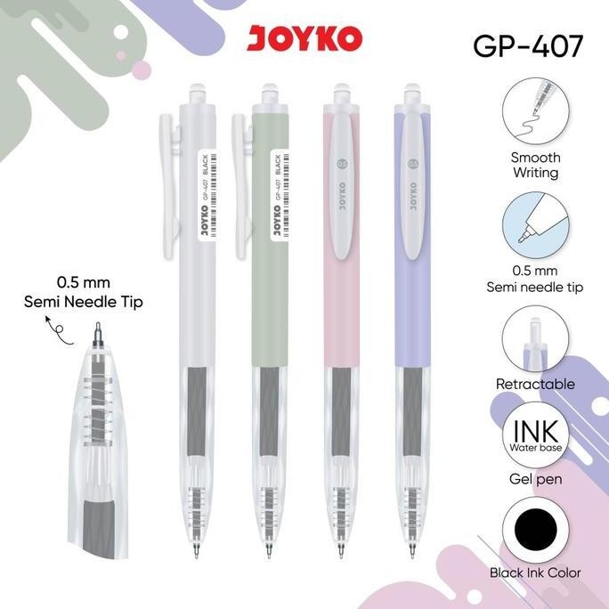 

Gel Pen Pulpen Pena Joyko Gp-407 0.5 Mm