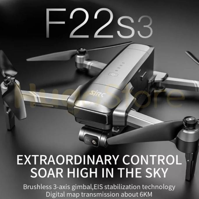 (New) ROX X9 SC Combo / F22 S2 PRO+ / F22 S3 PRO Drone 3-Axis Gimbal 6KM Camera 4K with Smart Contro