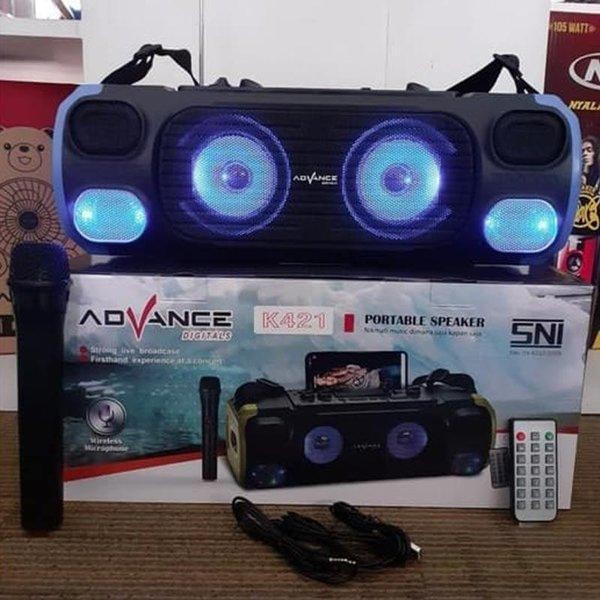 Speaker Portable Advance K421 Bluetooth Free MICROPHONE