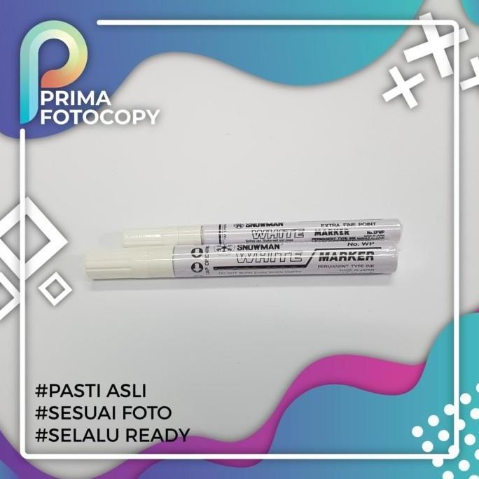 

Snowman Spidol Putih / Wp-12 / Spidol Ban