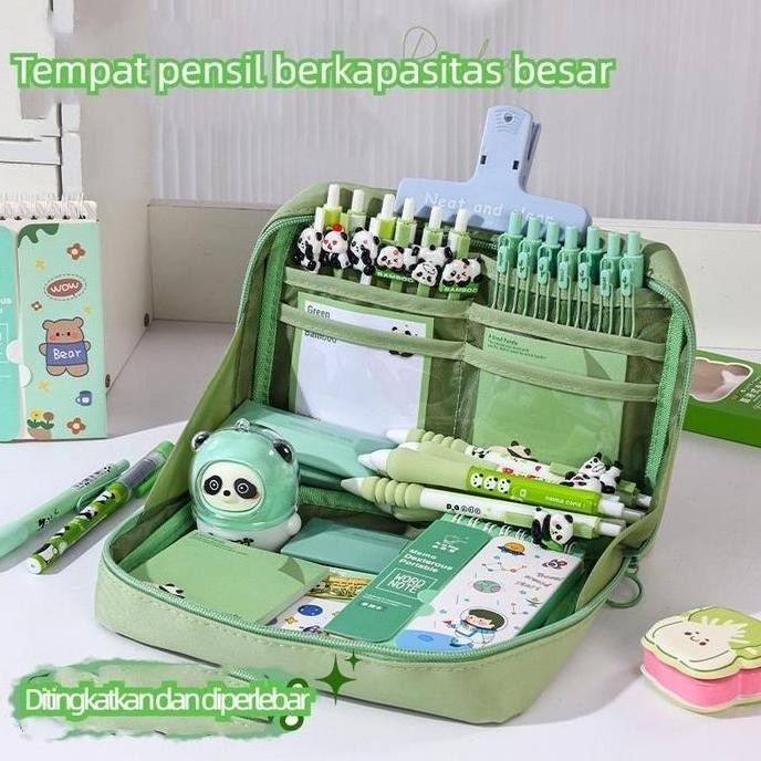 

Korea Style Big Pencil Box Organizer Bag Kotak Pensil Muat Banyak Tempat Pensil Kapasitas Besar
