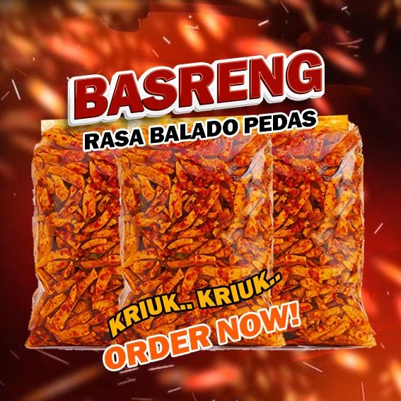 

Basreng Original Pedas Daun Jeruk Viral 1KG Cemilan Sultan Cianjur Snack Sajodo Produksi Pabrik CJR