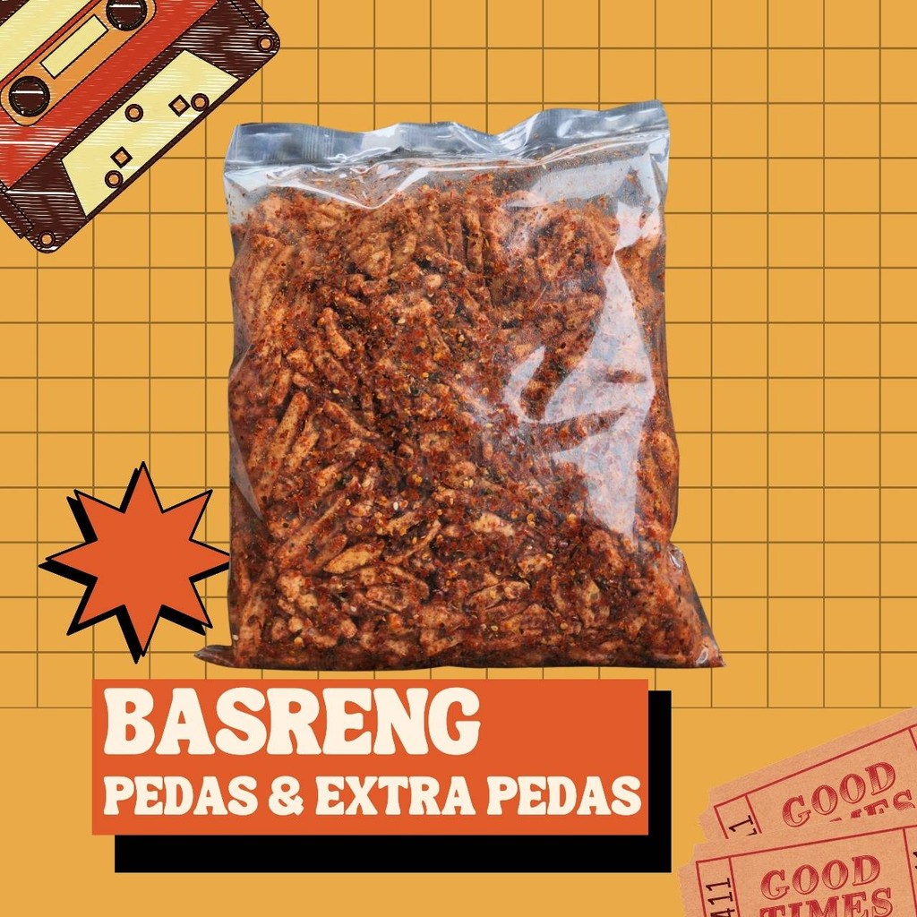 

Basreng Original Pedas Daun Jeruk Viral 1KG Cemilan Sultan Cianjur XTRA PROMO FLASH SALE MURAH FULL