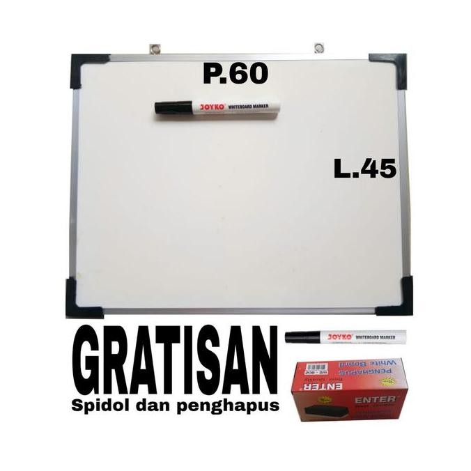 

Whiteboard Papan Tulis 60X45