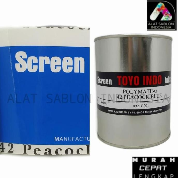 

Tinta Toyo Polymate Peacock Blue G42 Tinta Sablon Plastik 1Kg