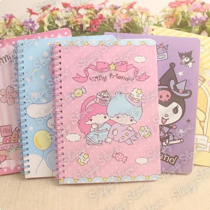 

Slp Diary Buku Tulis Notes Notepad A5 Ring Full Colour My Melody Kuromi Hello Kitty Cinnamoroll Pompompurin Pochacco Twin Stars