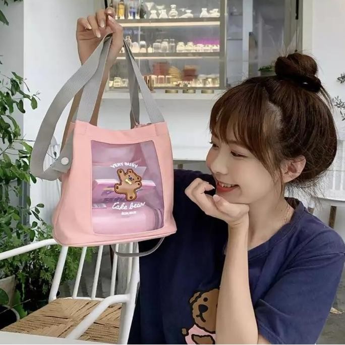Panache Milkyjoy Bentoy Korean Sling Handbag Tote Bag Tas Selempang