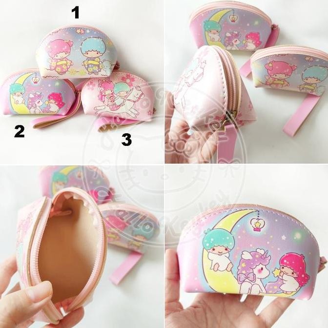 Dompet Pouch Kosmetik Uang Serbaguna Sedang Little Twin Stars