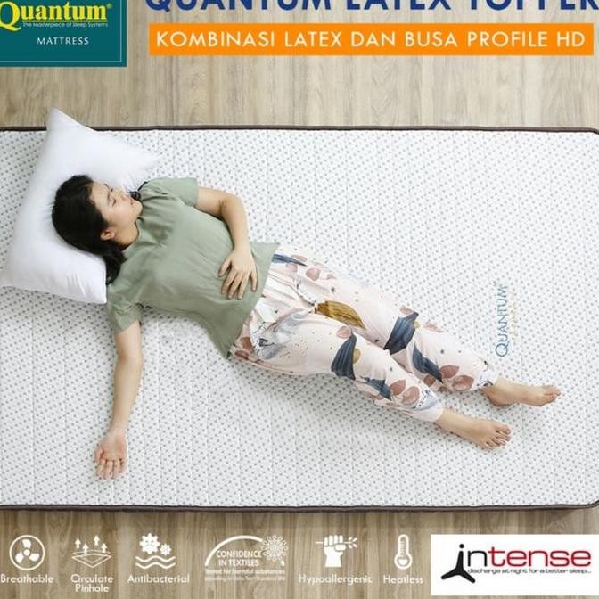 Promo Quantum Latex Topper Mattress 9Cm Intense Mattress Uk.160X200