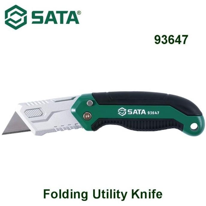 

Pisau Cutter Utilitas Lipat 93647 Folding Utility Knife Sata Tools