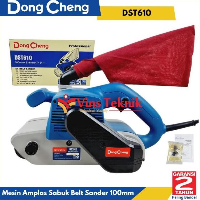 Promo DONGCHENG DST610 Mesin amplas belt sander 100mm DST 610 COD