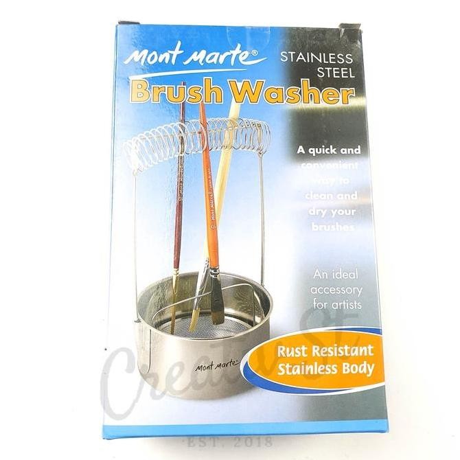 

Mont Marte Tempat Cuci Kuas Brush Washer - Stainless Steel Maxx0007