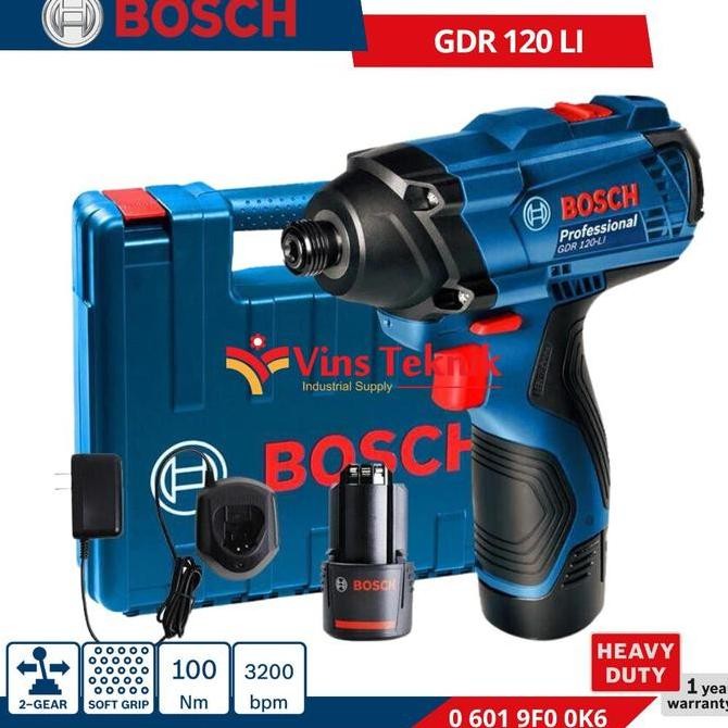 Promo Mesin Bor Obeng Impack Driver GDR120LI BOSCH GDR 120 LI COD