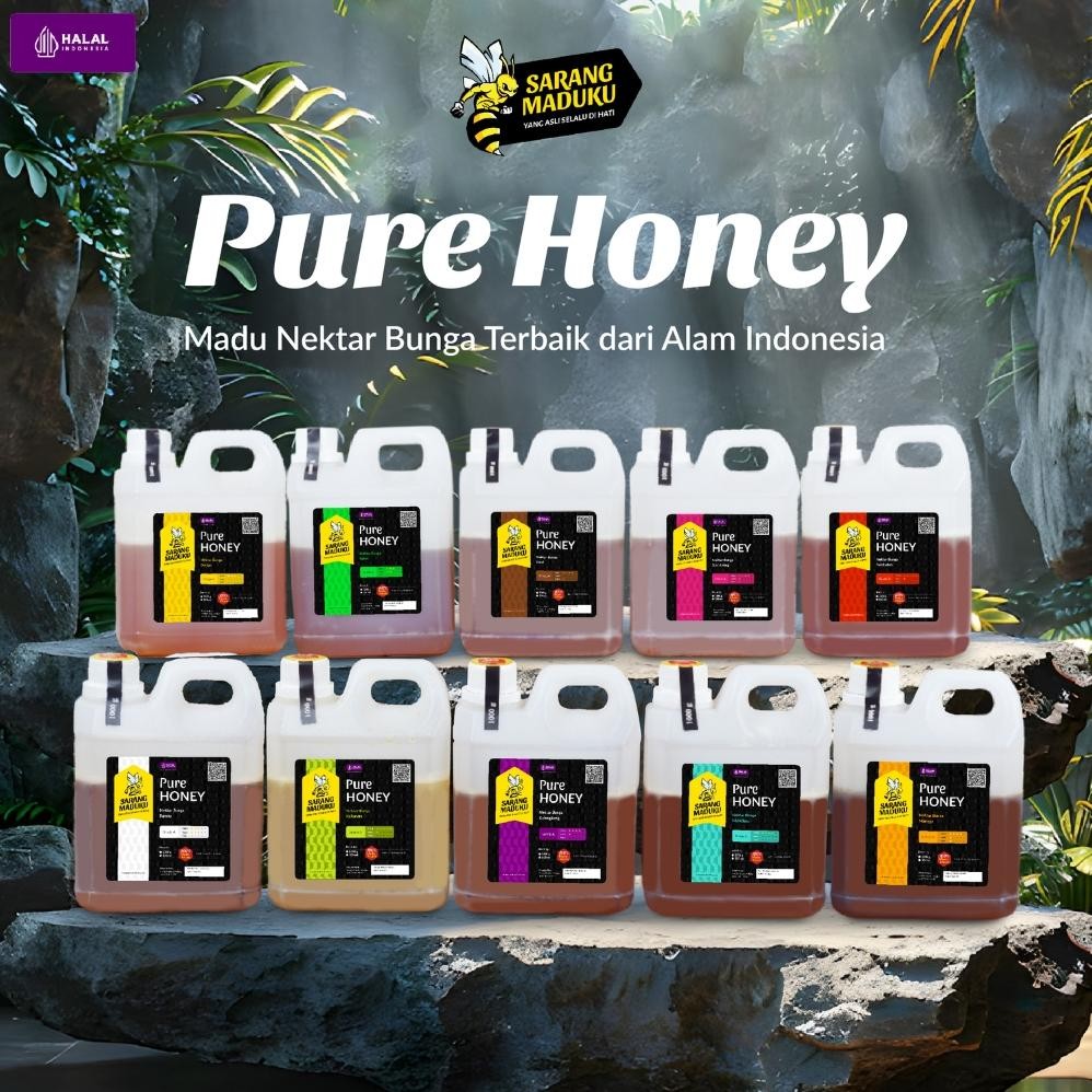 

(Terbaru) Sarang Maduku Madu Asli Madu Murni Madu Asli 100% Tanpa Campuran Raw Honey (Terlaris)