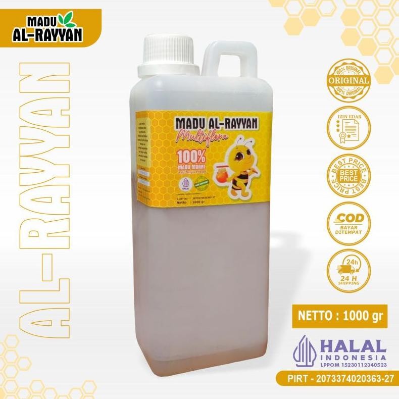 

(Terbaru) Madu Murni Raw Honey 1kg - Madu Asli | Madu Al rayyan (Terlaris)