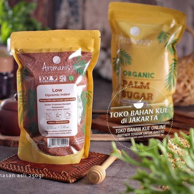 

Baru Aromanis Brown Sugar 250gr Organic Palm Sugar Gula Merah Aren