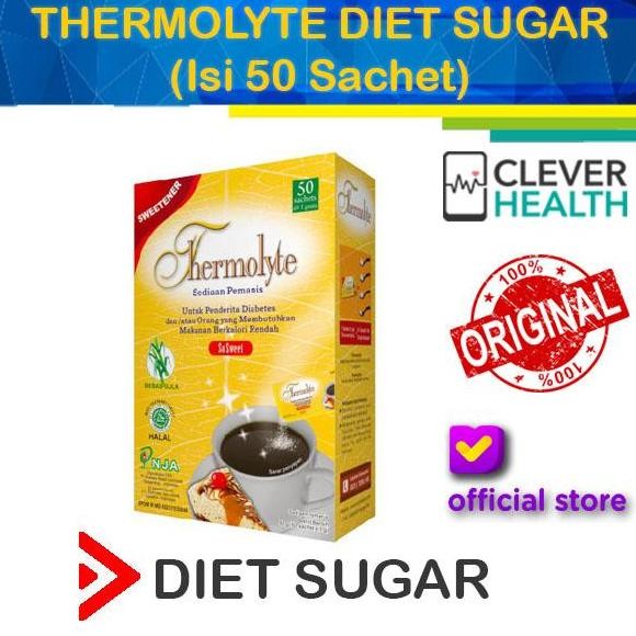 

Baru Thermolyte Diet Sugar 50 Sachet - Pemanis Diet Rendah Kalori