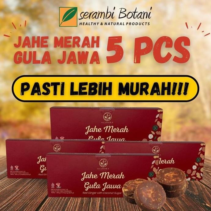 

Baru Paket 5 Jahe Merah Gula Jawa Isi 12 Serambi Botani - Bundling Hemat Herbal