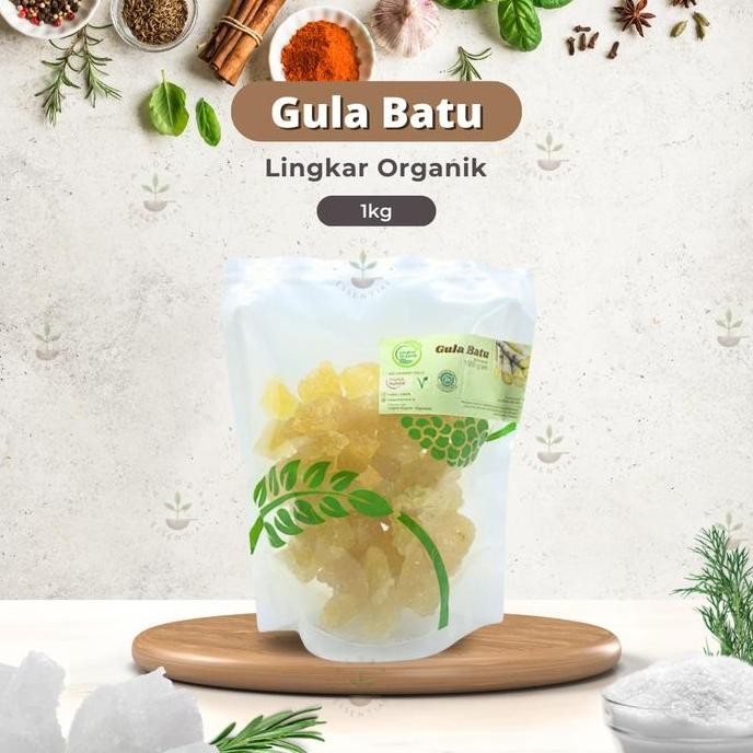 

Baru Gula Batu Organik Lingkar 1Kg - Gula Kristal Alami Sehat Non Refinasi