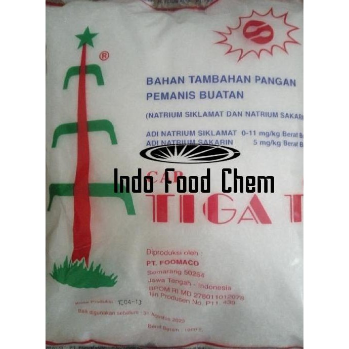 

Baru Pemanis Tiga T 1000gr - Natrium Siklamat Gula Buatan Untuk Minuman