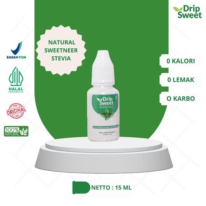 

Baru DripSweet Stevia Cair Alami 15ml - Gula Diet Organik