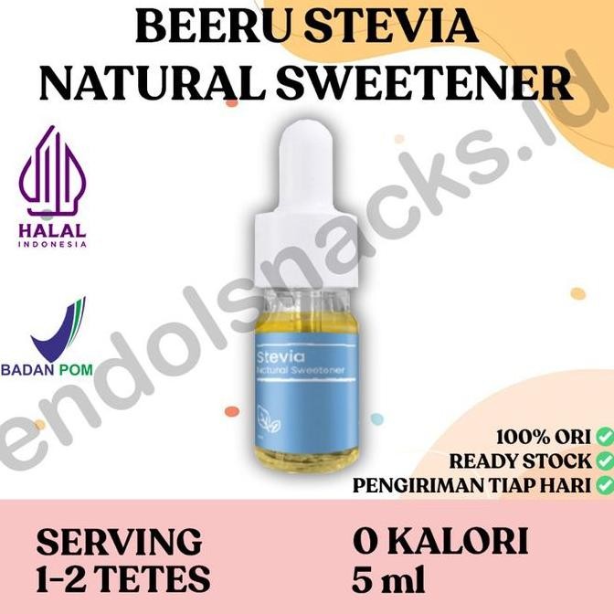 

Baru Beeru Stevia Cair 5ml - Sweetener Pemanis Alami Tanpa Kalori