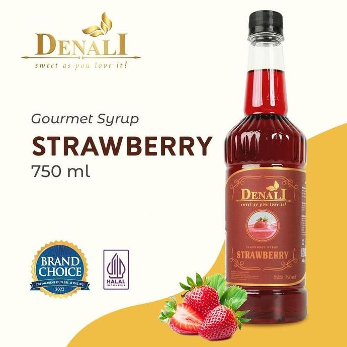 

Baru Denali Sirup Strawberry Minuman Premium Flavored Syrup