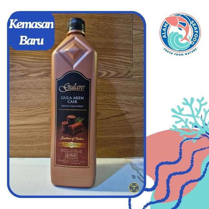 

Baru Gula Aren Cair Premium 1.3kg Gulare - Palm Sugar Alami