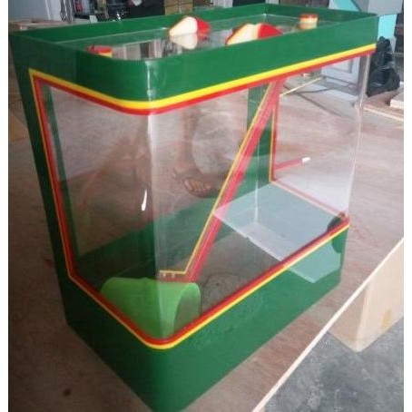 Aquarium Es Kelapa Besar Acrylic Es Buah + Gayung Lion Star Lionstar