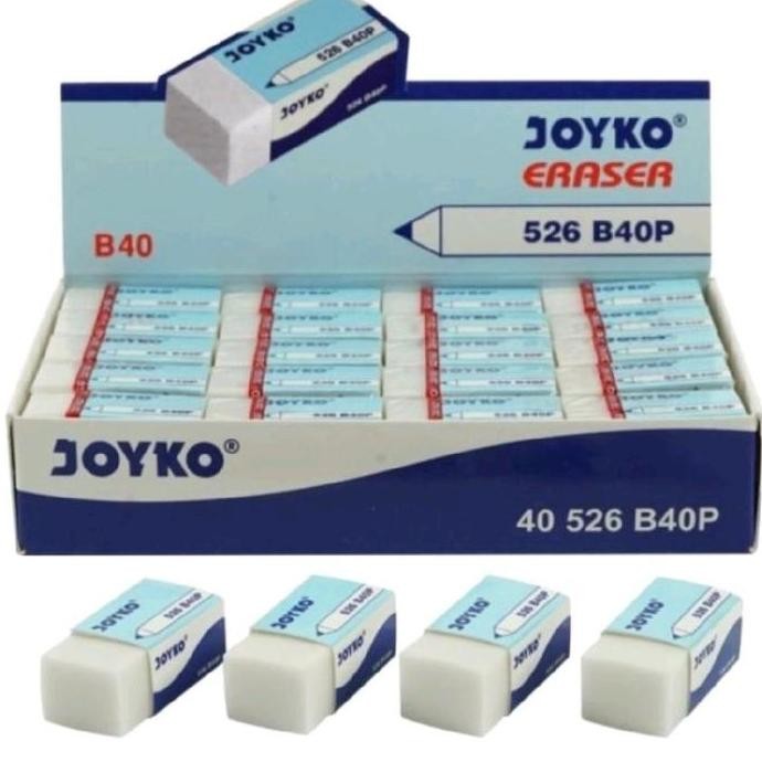 

Eraser Penghapus Pensil Joyko Kecil Putih 526-B40P (40 Pcs)