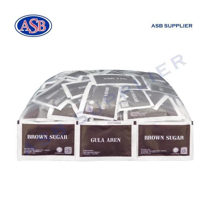

Baru Brown Sugar Sachet Gula Merah & Gula Aren Isi 250 Pcs Praktis