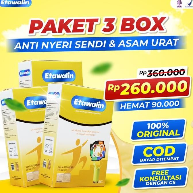 

Sale Etawalin - Susu Original Atasi Pengroposan Tulang & Rematik 3 Box