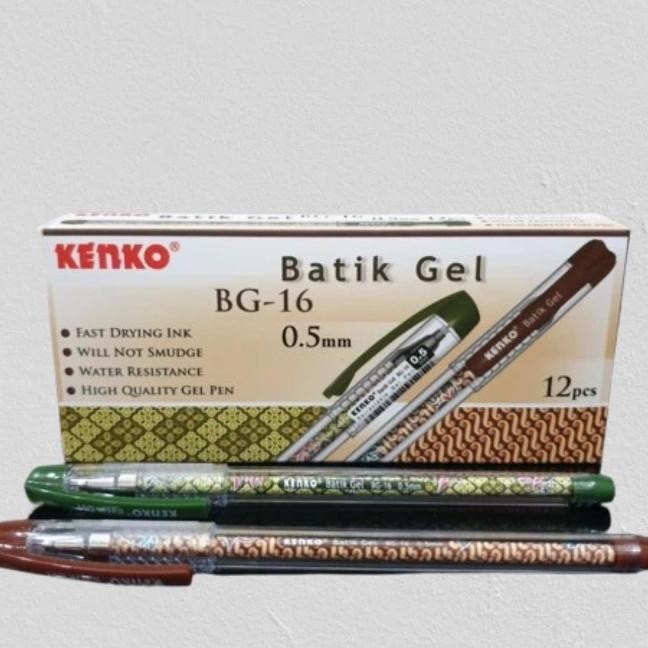 

Pen Kenko Batik Gell 0,5,Mm Hitam (Lusin)