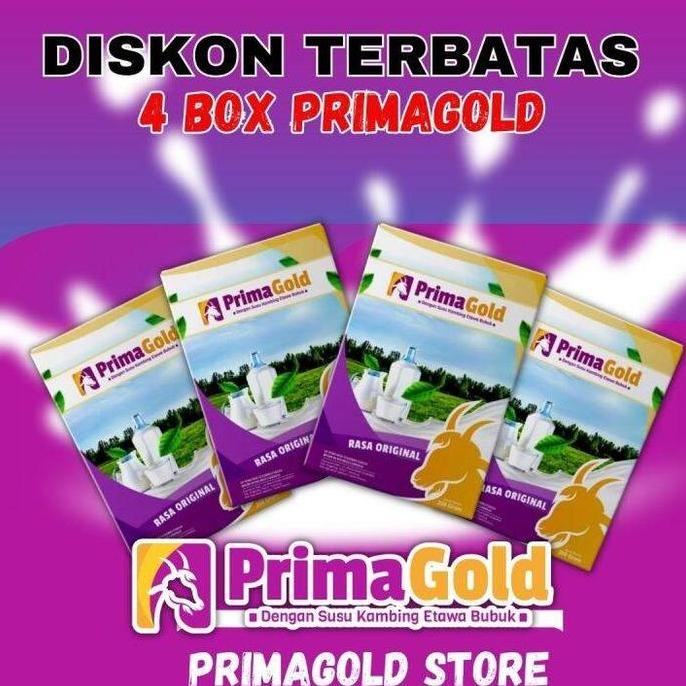 

Promo Susu Kambing Etawa Primagold Paket 4 Box