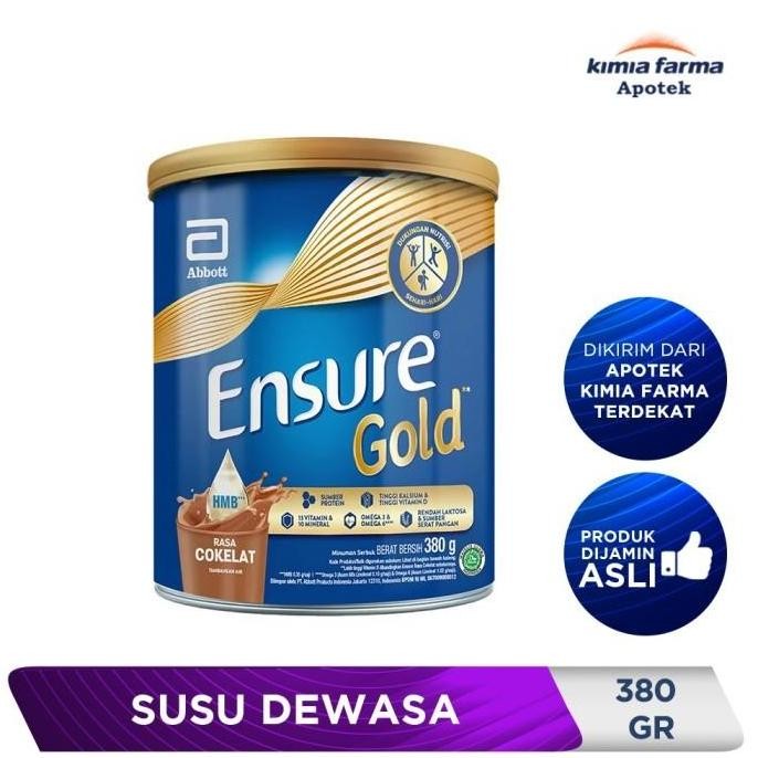 

Promo Ensure Gold Choco 380 Gr / Susu Dewasa / Kimia Farma