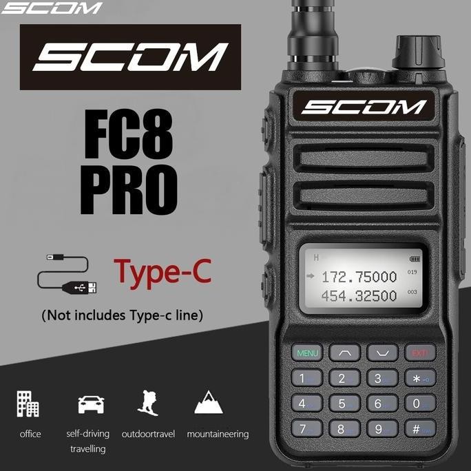 Sale Ht Scom Fc8 Pro Radio Ht Handy Talky Handy Talkie / Uv5R / Uv82