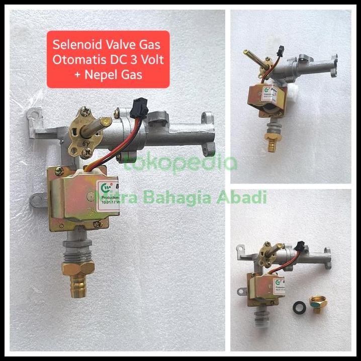 Valve Gas Inlet Kaki Gas Inlet Deep fryer oven steamer gas water heater DC3V Selenoid