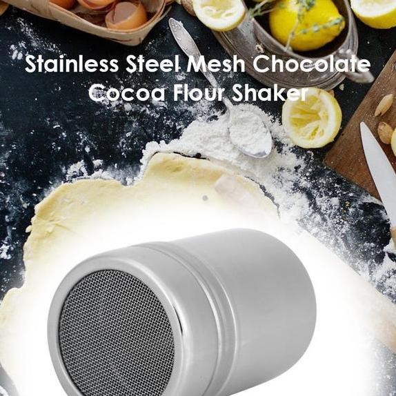 

Tempat Bumbu Coklat Tepung Bubuk Bahan Stainless Steel Dengan