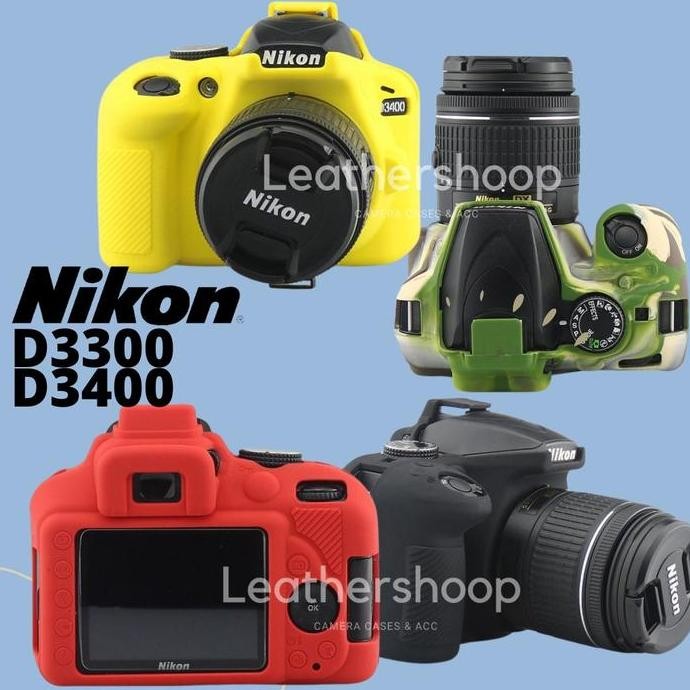 TERBARU SOFTCASE NIKON D3300 D3400 RUBBER BODY PROTECTOR KAMERA DSLR PELINDUNG KARET