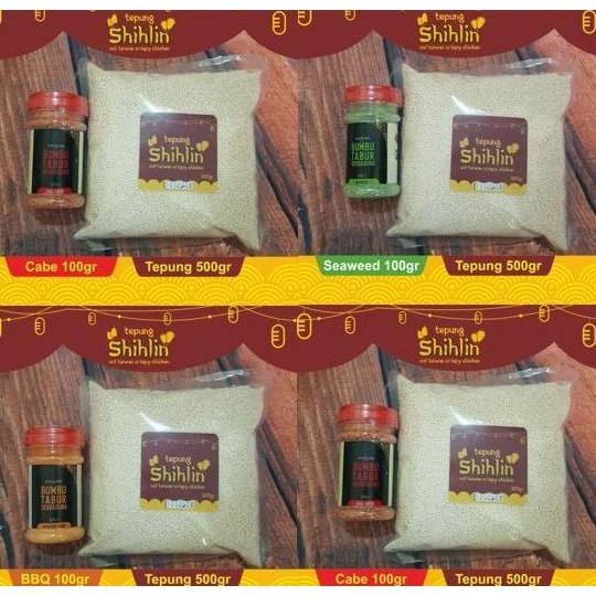 

Paket Tepung Shihlin Dan Bumbu Tepung Ayam Goreng Shihlin Dan Bumbu