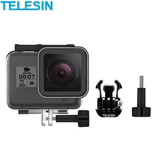 TERBARU TELESIN WATERPROOF CASE GOPRO HERO 8 - CASING DIVING ANTI AIR KAMERA ACTION