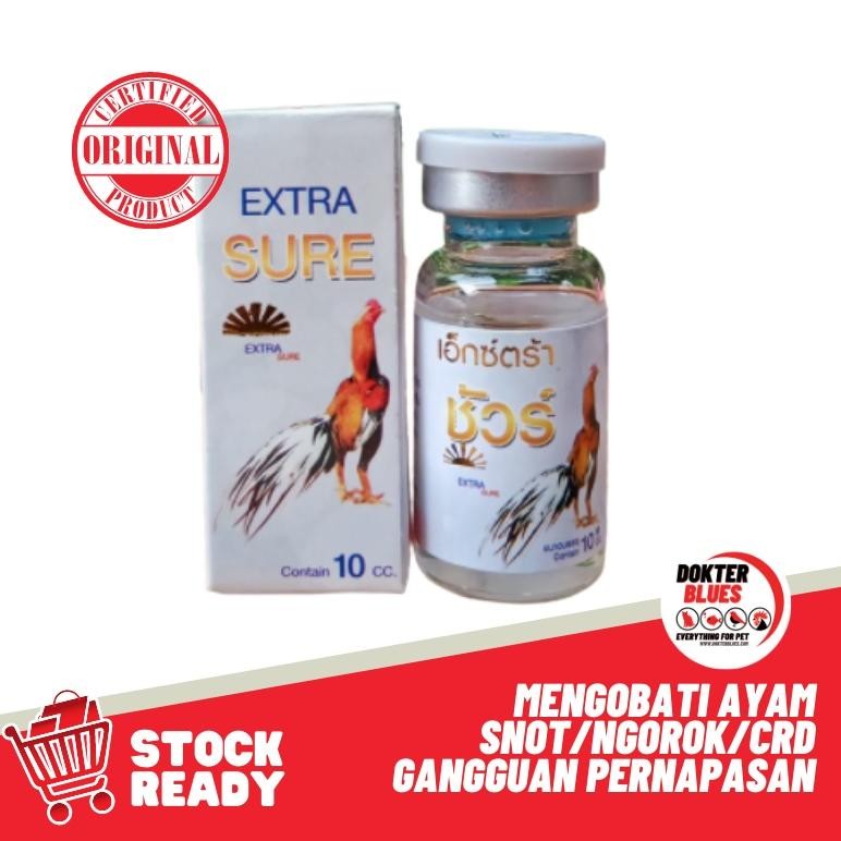 Diskon Obat Ayam Extra Sure Putih (10 Ml) Ayam Bangkok Thailand Ngorok Snot Crd Berkualitas