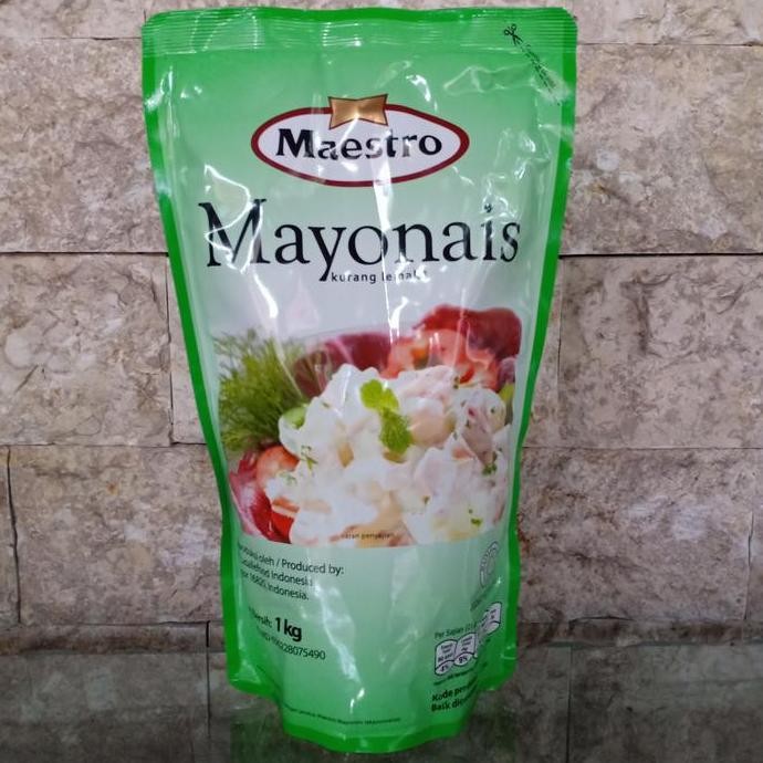 

Tersedia Maestro Mayonnaise Pouch 1kg ST Be.d - Saus Mayones Praktis
