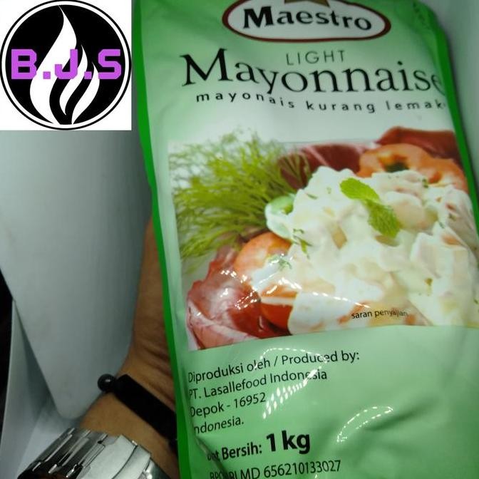 

Tersedia Maestro Mayonaise 1kg Saus Salad - Mayonais Original Pouch Praktis